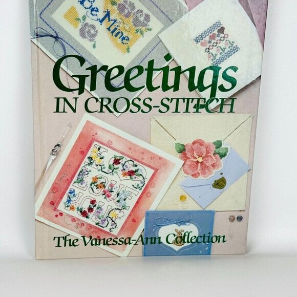 Greetings In Cross Stitch The Vanessa-Ann Collection 1988 Hardcover book 🧵 - Picture 3 of 7